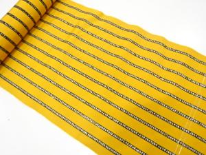 アンティーク　縞模様織り出し　八寸帯地反物